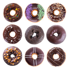 donut or donut isolated on white background new.