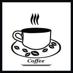 Coffee line icon graphic design concept. Elements that can be edited, can be used as types of logos, icons, templates on the web and print.