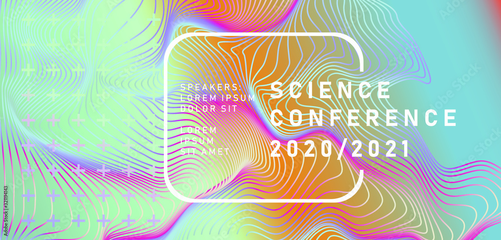 Poster abstract geometric background. poster template for business and it technologies conference.