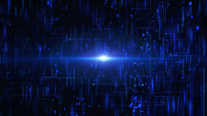 Network data.Big data space technology background