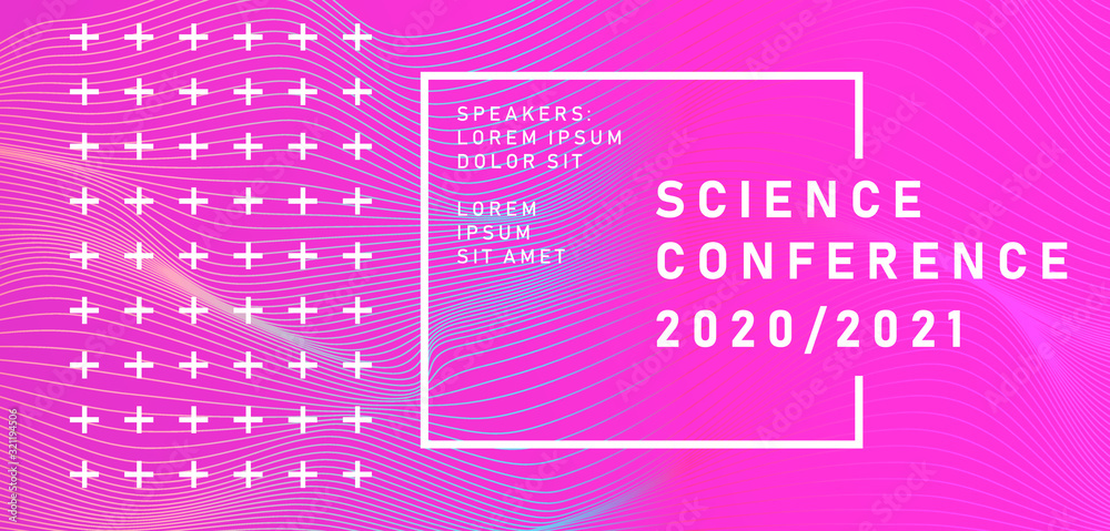 Poster abstract geometric background. poster template for business and it technologies conference.