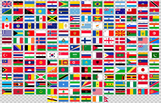 Flags of the world in vector format