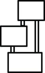 display icon, vector illustration