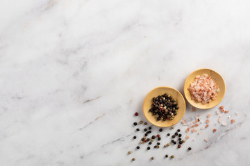 Salt and Pepper on a table