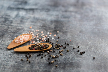 Salt and Pepper on a table