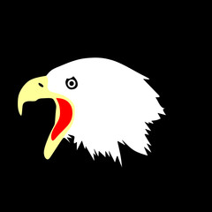 eagle with american flag