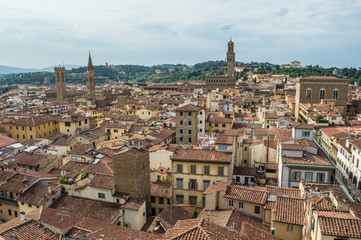 Fototapeta na wymiar Florence cityscape at a bright sunny day.