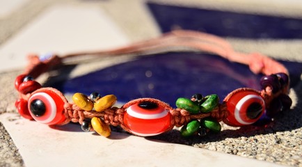 closeup of beads