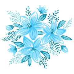 Obraz premium Decorative floral ornament