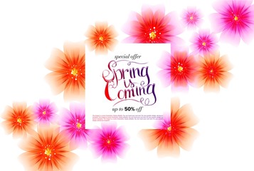 Spring sale background