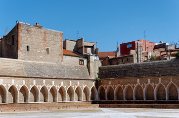 Fototapeta premium Santo Campo cemetery in Perpignan city