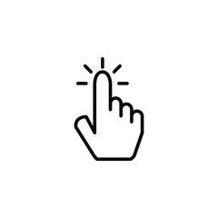 Obraz premium click pointer icon design vector logo template EPS 10