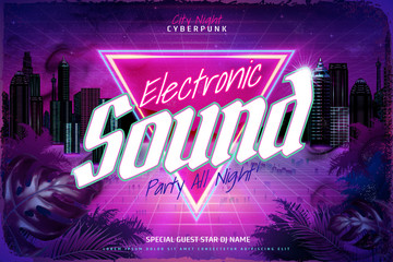 Electronic sound party ads