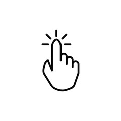 Fototapeta premium click pointer icon design vector logo template EPS 10