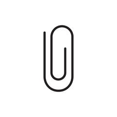 paper clip icon vector design logo template EPS 10