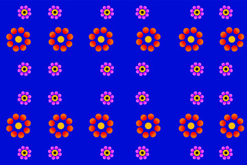 Fototapeta na wymiar Seamless flower pattern template design vector