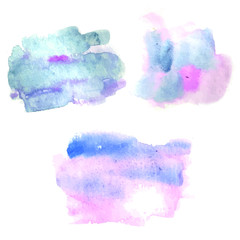 hand painted watercolor background, banner