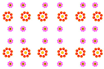 Fototapeta na wymiar Seamless flower pattern template design vector
