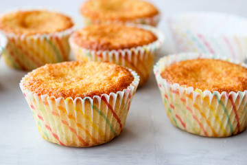 Lemon cupcakes in shapes