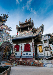 Buddhist temple Chua linh phuoc. Dalat. Vietnam.
