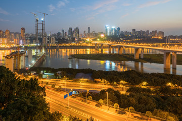 Fototapeta na wymiar Modern metropolis skyline, Chongqing, China