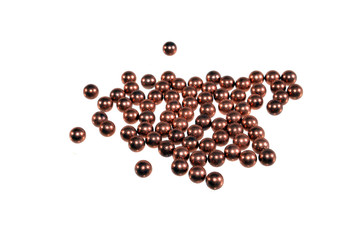 metal balls isolated on white background