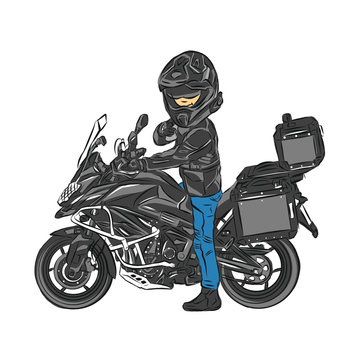 Cartoon Motor Bike Images – Browse 87,530 Stock Photos, Vectors, and Video  | Adobe Stock