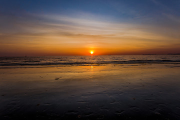 Thailand, Sunset, Lake, Sky, Dawn