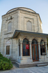 Fototapeta premium The 16th century Tomb of Hurrem Sultan in the grounds of Suleymaniye mosque in Istanbul, Turkey