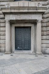 The door of Gothic architecture in Shanghai