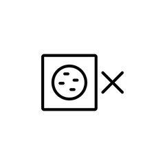 volume mute icon. Perfect for application, web, logo and presentation template. icon design line style