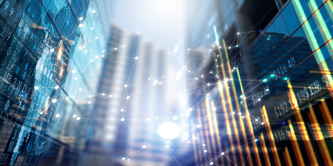 Connection and communication concept. 3d rendering