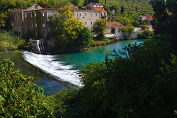 Fototapeta na wymiar The Ombla River in Dubrovnik