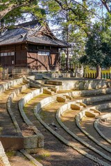 Fototapeta premium 世田谷八幡宮、相撲の土俵