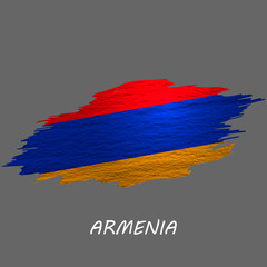 Grunge styled flag Armenia