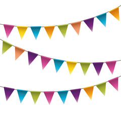 Buntings flags garlands