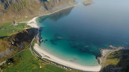 sea, beach, landscape, water, sky, coast, ocean, blue, lake, island, nature, mountain, coastline, bay, view, travel, summer, aerial, tropical, turquoise, tourism, rocks, scenic, vacation, shore