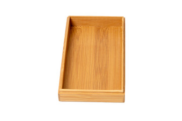 open wooden box top view