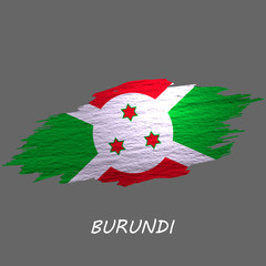 Grunge styled flag Burundi