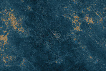 Dark blue and golden marble or canvas background (as an abstract fantastic background or marble...