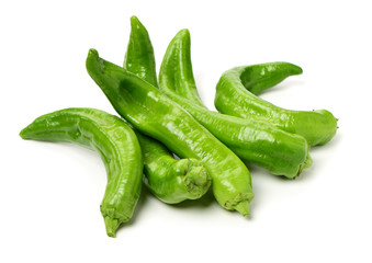 peppers on a white background