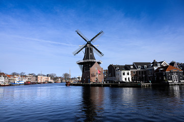 Fototapeta na wymiar Windmühle in Haarlem
