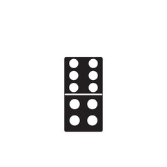 dominoes icon design vector logo template EPS 10