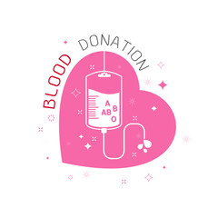 logotype blood donation