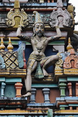 Fototapeta na wymiar Gopuram of Natraj Temple, Satara, Maharashtra, India