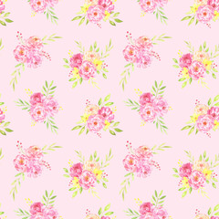 Peonies Bouquets Pattern