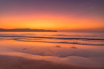Fototapeta premium Hot Summer Dawn Seascape