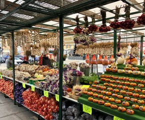 fruits and vegetables at the market