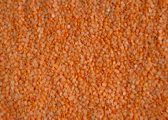 red lentils background