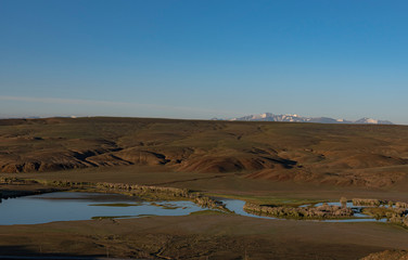 Desert landscape in Altai